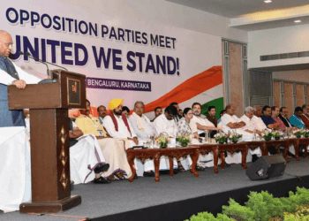 Indian opposition parties meet in Bengaluru.