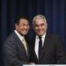 South Korean Deputy National Security Director Kim Tae-hyo, left, and U.S. National Security Coordinator for Indo-Pacific Affairs, Kurt Campbell.