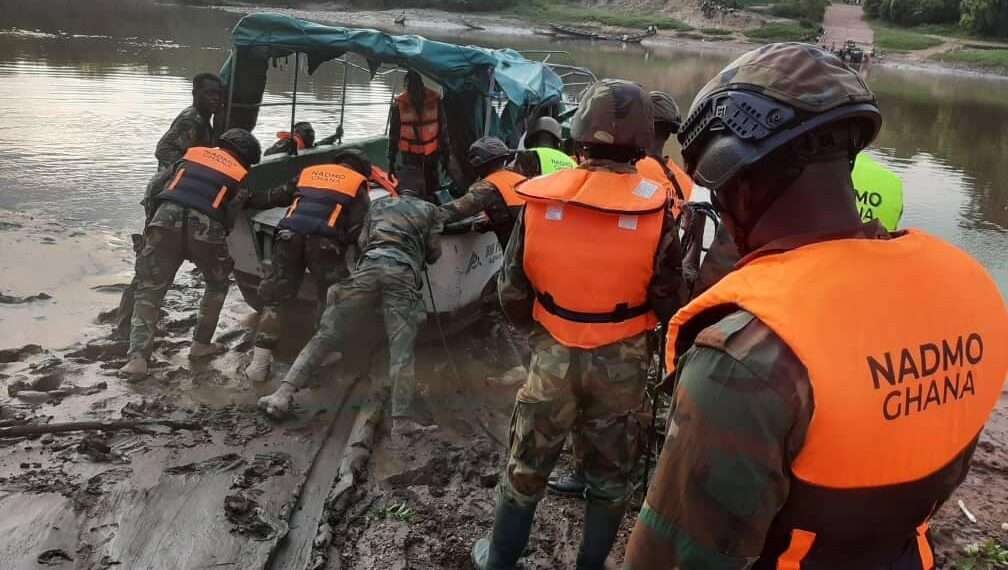 Security agencies on Black Volta.