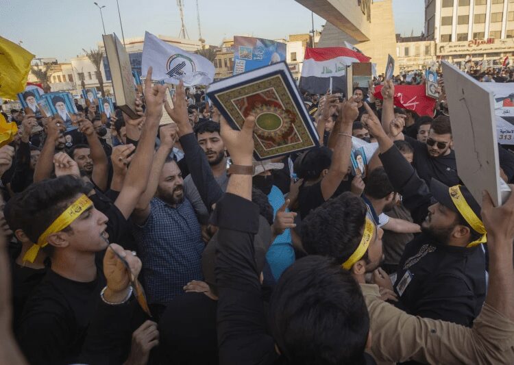Muslim-Majority Nations React To Quran Desecration Incident In Sweden 1 Iraqis raise copies of the Quran, Muslims’ holy book, during a protest in Tahrir Square in Baghdad, Iraq.