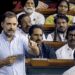 Congress MP, Rahul Gandhi speaks on the Motion of No-Confidence in the Lok Sabha during the Monsoon session of Parliament, in New Delhi, Wednesday, Aug. 9, 2023.