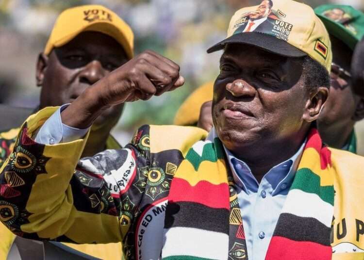 Emerson Mnangagwa, President of Zimbabwe.