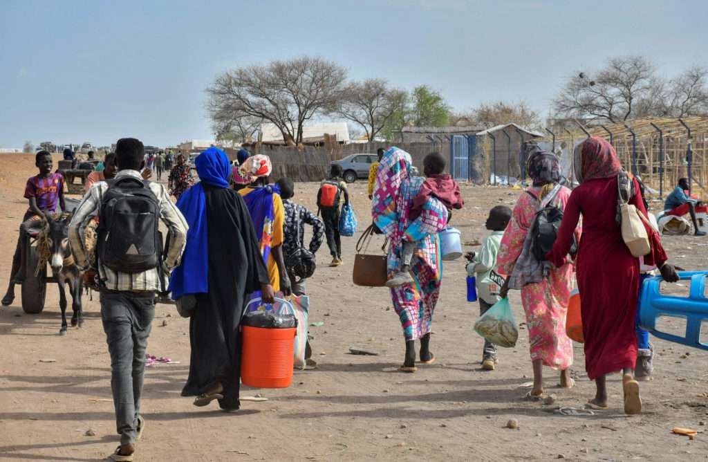 Sudanese fleeing to South Sudan