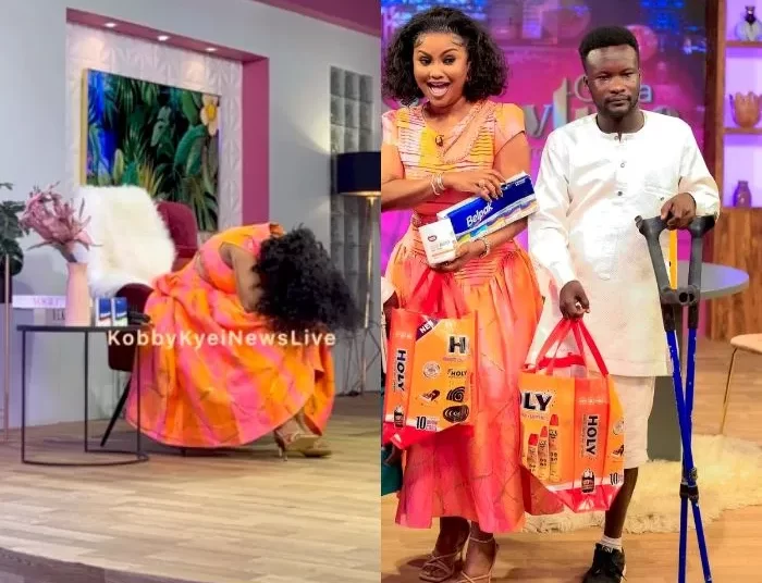 Nana Ama McBrown and guest on her showtime