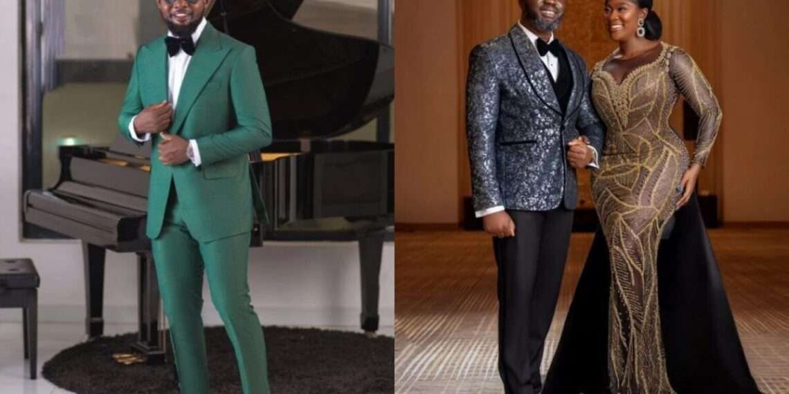 Nigerian comedian and actor, AY with Mercy Johnson and her husband