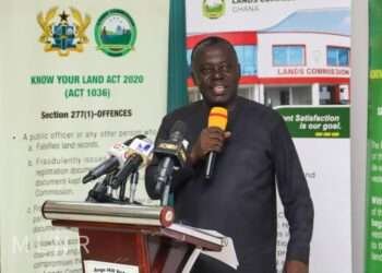 Deputy minister for Lands and Natural Resources, Benito Owusu Bio.