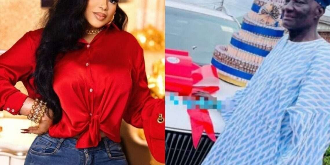 Nigerian crossdresser, Bobrisky and dad, Kunle Okuneye