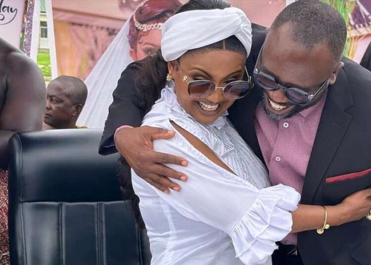 Ghanaian actress Nana Ama McBrown and Dr. Frank Serebuor