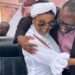 Ghanaian actress Nana Ama McBrown and Dr. Frank Serebuor