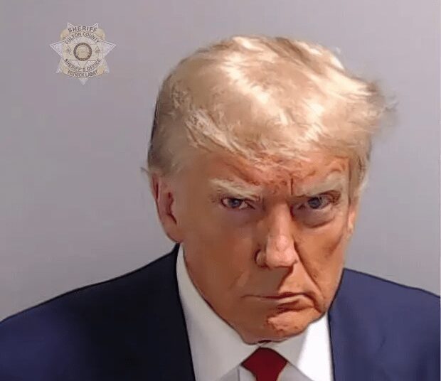 Trump Becomes First Former President To Have Mugshot Taken 1 Trump's mugshot provided by Fulton county sheriff’s office.