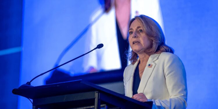 U.S Deputy Secretary of Defense Highlights Innovation in Strategy to Counter Growing Size Of China's Military 1 Kathleen Hicks, U.S Deputy Defense Secretary.
