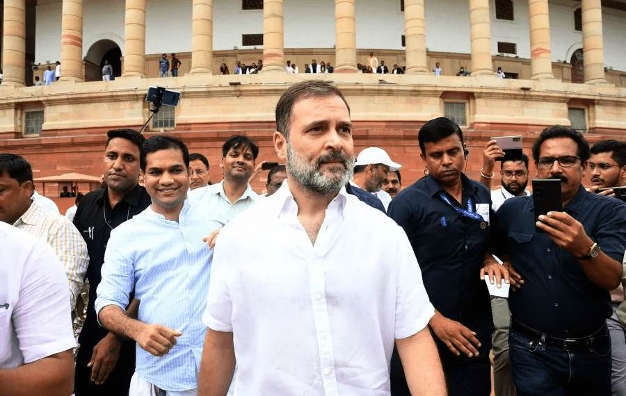 Congress Party leader, Rahul Gandhi returned to parliament on Monday, August 7, 2023.