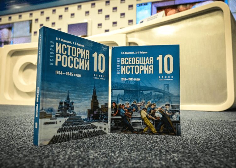 Russia Launches New History Schoolbook That Promotes State Narrative On Ukraine Operation 1 A new schoolbook for high school students on general world history and Russian history has been launched. The new schoolbooks present the Kremlin's view on the ongoing military action in Ukraine.