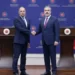 We Have Entered A New And Positive Period In Our Relations With Greece- Hakan Fidan 11 Turkish Foreign Minister, Hakan Fidan shakes hands with his Greek counterpart, George Gerapetritis during a news conference in Ankara, Turkey.