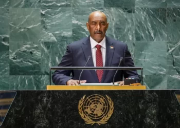 Sudan army Chief and President of the Transitional Sovereign Council, Abdel-Fattah al-Burhan addresses the 78th session of the UN General Assembly in New York City.