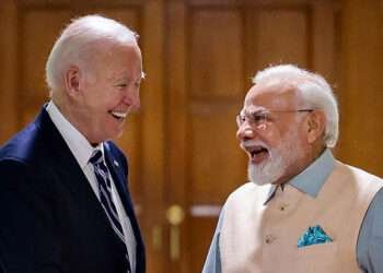 Indian Prime Minister, Narendra Modi with U.S President, Joe Biden during a bilateral meeting in New Delhi on Friday, September 8, 2023.