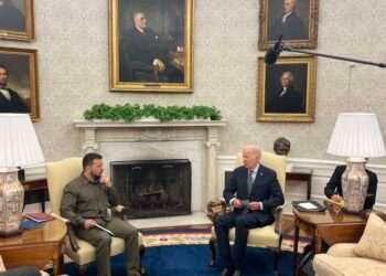 Volodymyr Zelenskyy and President Joe Biden.