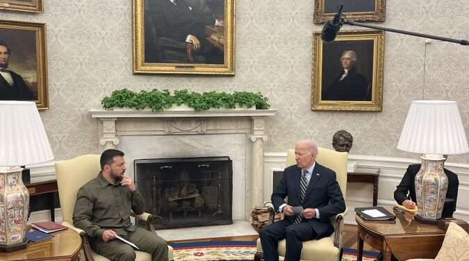 Zelenskyy Meets Biden At The White House 1 Volodymyr Zelenskyy and President Joe Biden.