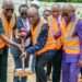Ghana Gas hospital sod-cutting.