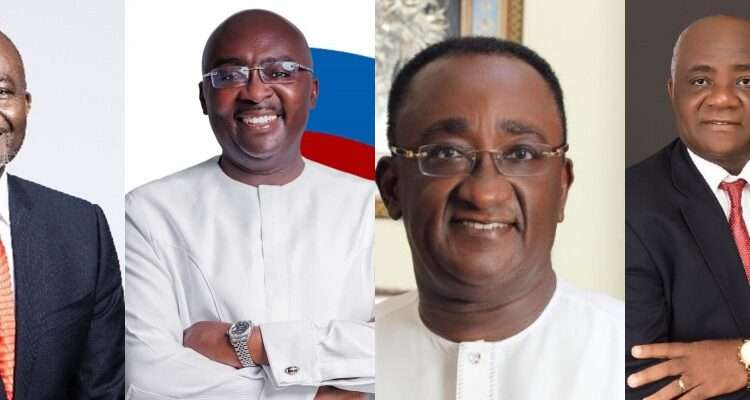 NPP Flagbearership Race Balloting, Kennedy Picks #1 Whiles Bawumia Picks #2 1 NPP Balloting.collage