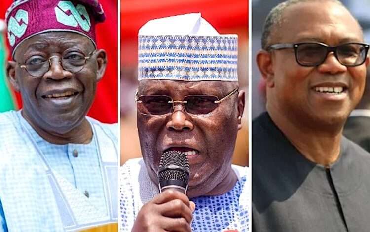 Court Rejects Challenge To Tinubu’s Presidential Win 1 Combination picture of President Bola Tinubu, Atiku Abubakar and Peter Obi.