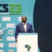 Kenya's President, William Ruto speaks at Kenyatta International Conference Centre in Nairobi on Tuesday, September 5, 2023.