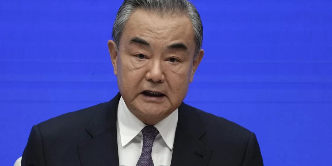 Chinese Foreign Minister, Wang Yi.