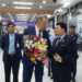 Russian Foreign Minister, Sergey Lavrov(center) is welcomed by Bangladesh Foreign Minister, AK Abdul Momen(left).