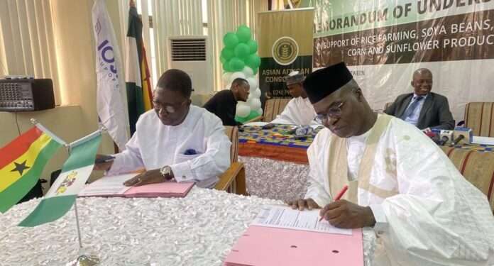 Ghana Signs MoU with Nigeria to Boost Rice, Wheat, Soya Beans Farming