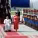 Pope Francis Arrives In Mongolia For 4-Day Visit 11 Pope Francis and Mongolia’s Foreign Minister, Battsetseg Batmunkh.