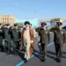 Iran’s supreme leader, Ayatollah Ali Khamenei, reviews armed forces during a graduation ceremony in Tehran on Tuesday.