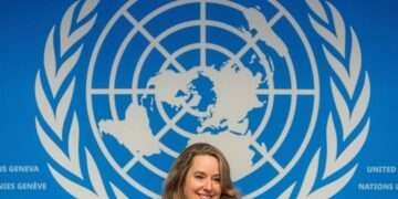 Amy Pope, the new Director General of the International Organization for Migration (IOM).