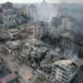 At Least 30 People Killed During Overnight Air Raids In Gaza 11 Heavily damaged buildings following Israeli airstrikes in Gaza.