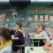 A school in a metro station in Kharkiv, Ukraine.