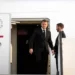 French President, Emmanuel Macron arrives at Israel’s Ben Gurion airport.