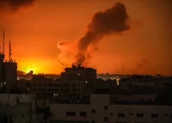 Smoke billows in different regions of Gaza as Israeli attacks continue.