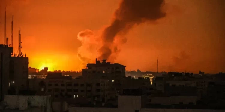 Israel Hits 150 Underground Targets In Gaza 1 Smoke billows in different regions of Gaza as Israeli attacks continue.