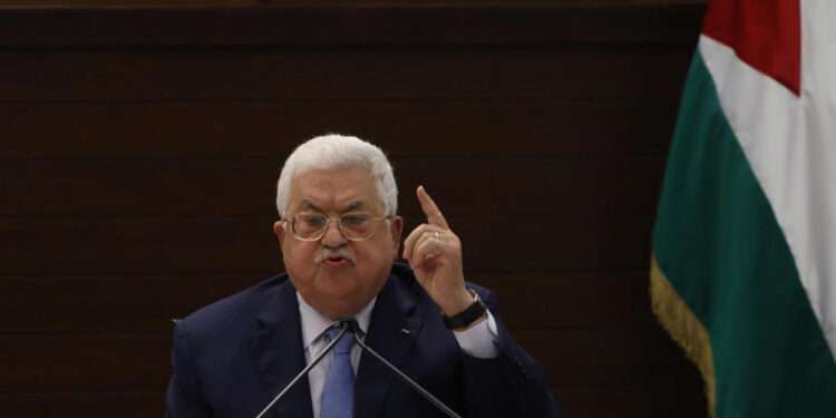 Mahmoud Abbas, Palestinian President.