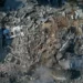 A view of the rubble of a building after it was struck by an Israeli airstrike, in Gaza City.