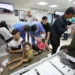 Palestinian Rights Groups Call For Halt Of Attacks On Gaza 14 Palestinian children wounded in Israeli air attacks are brought to al-Shifa Hospital in Gaza City.