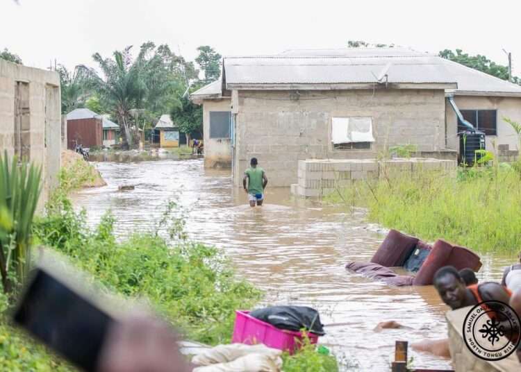 #FixTheCountry Convener Fumes At VRA Over Akosombo Dam Spillage 1 Flood Resulting from VRA Spillage of Akosombo dam
