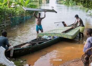 Impact of Akosombo dam spillage.
