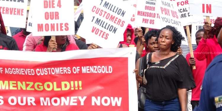Menzgold Customers Debunks Claims Of GHS 5m Payment By NAM1 1 Menzgold customers protest 23