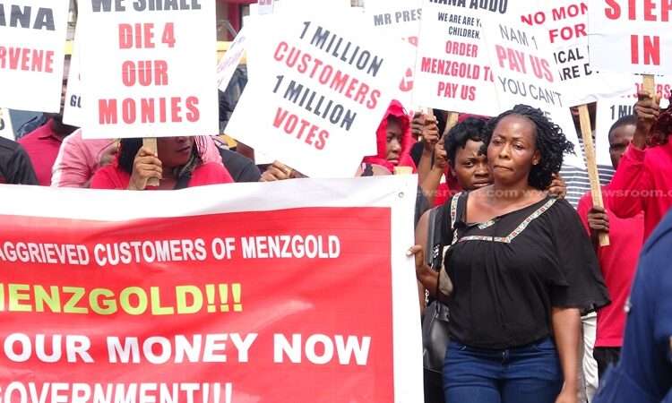 Menzgold Customers Debunks Claims Of GHS 5m Payment By NAM1 1 Menzgold customers protest 23