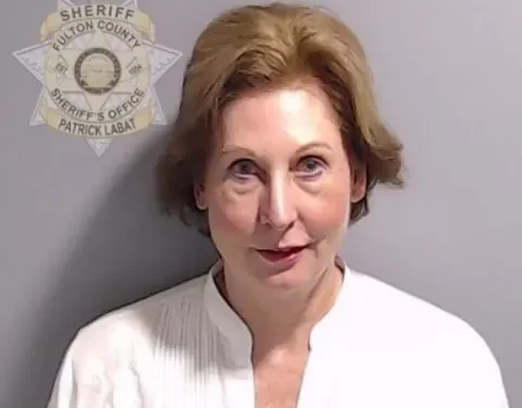 Sidney Powell's mug shot.