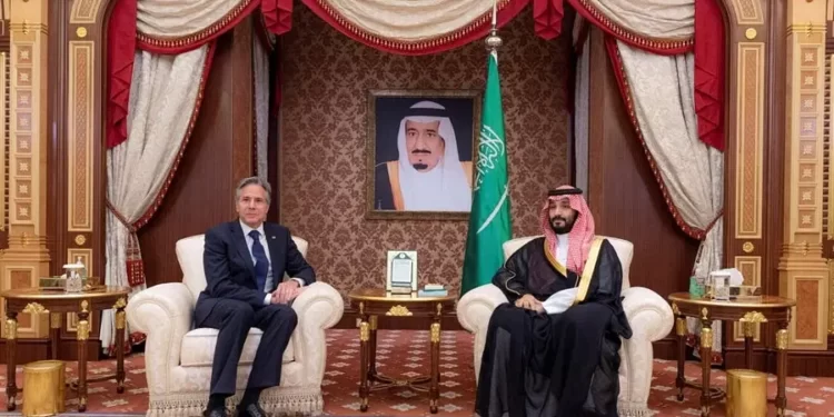 Blinken Meets Saudi Crown Prince 1 US Secretary of State Antony Blinken meets Saudi Crown Prince Mohammed bin Salman.