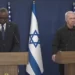 U.S Defence Secretary, Lloyd Austin(L) and Israeli Defence Minister, Yoav Gallant at a press conference in Tel Aviv.