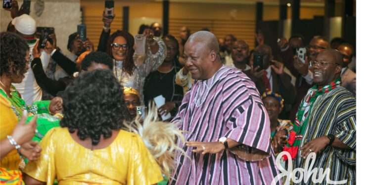 John Dramani Mahama in a meeting with NDC Canada, Toronto