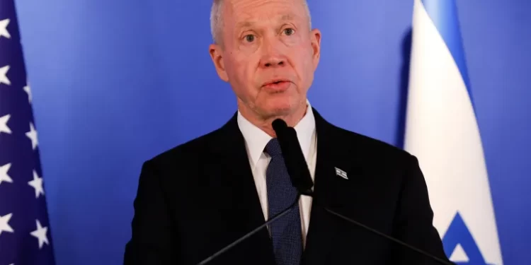 Israeli Defence Minister, Yoav Gallant.