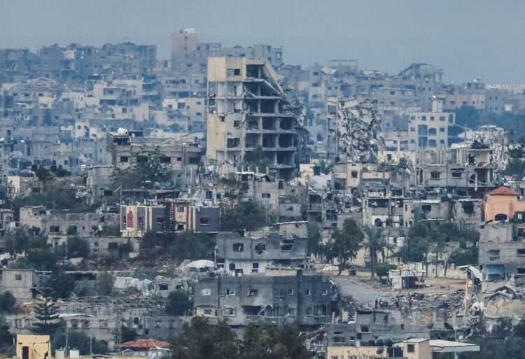 Gaza on Tuesday morning amid the truce.